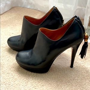 Gucci half bootie with tassels